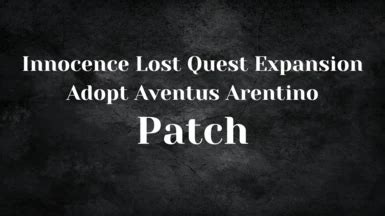 cant speak to aventus|Innocence Lost .